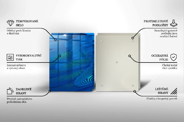 Tábua de cortar alimentos penas de pássaros