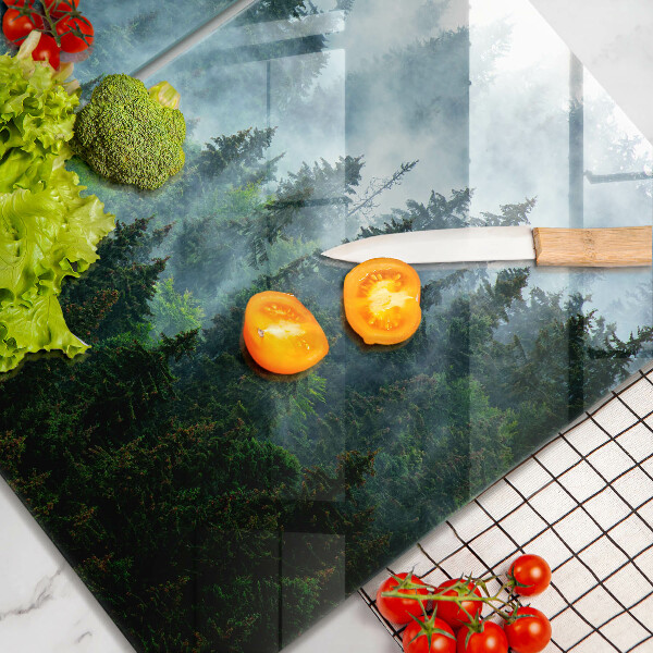 Tábua para cozinha Floresta no nevoeiro