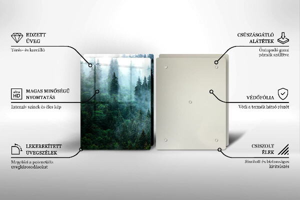 Tábua para cozinha Floresta no nevoeiro