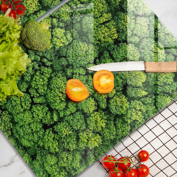 Tábua de cortar de vidro A natureza planta musgo