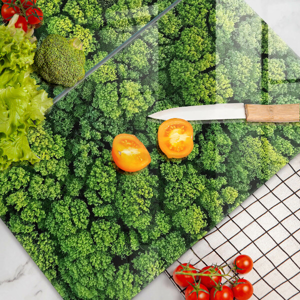 Tábua de cortar de vidro A natureza planta musgo