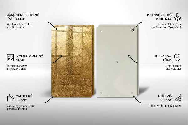 Tábua de cortar alimentos Fundo de textura dourada