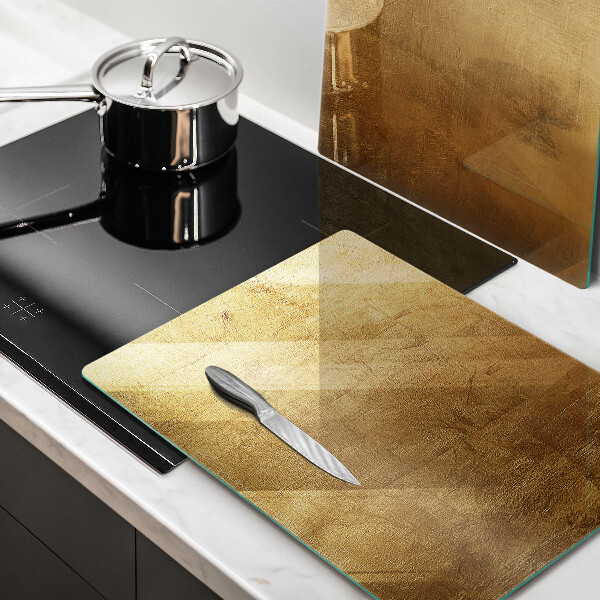 Tábua de cortar alimentos Fundo de textura dourada