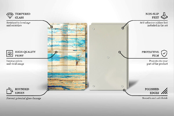 Tábua cozinha Tábuas de madeira retrô