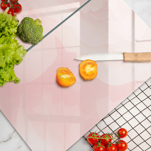 Tábua de cortar de vidro Fundo de rosas pastel