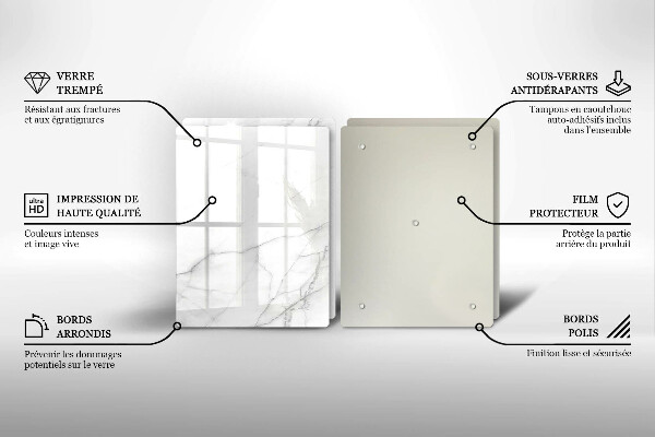 Tábua de cortar Fundo de pedra de mármore