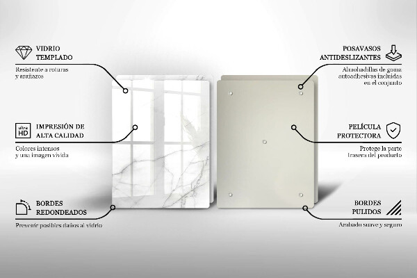 Tábua de cortar Fundo de pedra de mármore