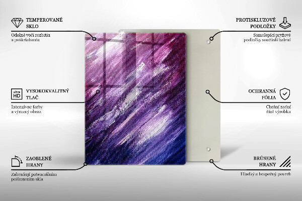 Tábua de vidro Cor cinza