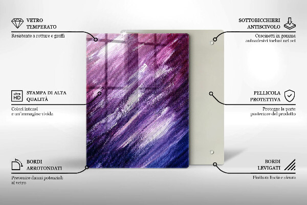 Tábua de vidro Cor cinza