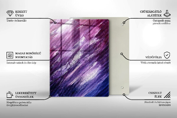 Tábua de vidro Cor cinza