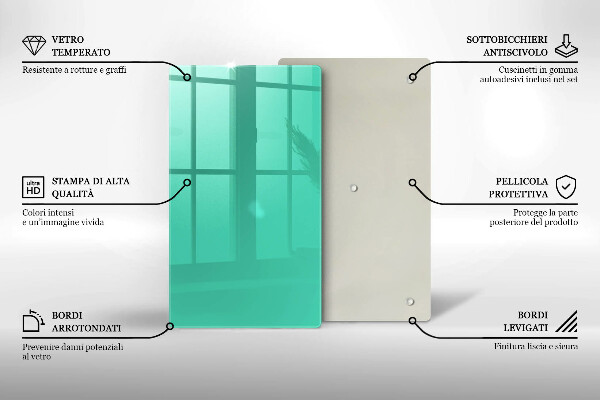 Tábua de cortar alimentos Cor verde