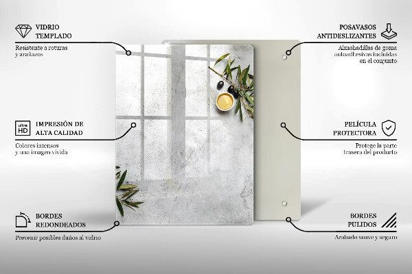 Tábua de cortar alimentos Cor verde