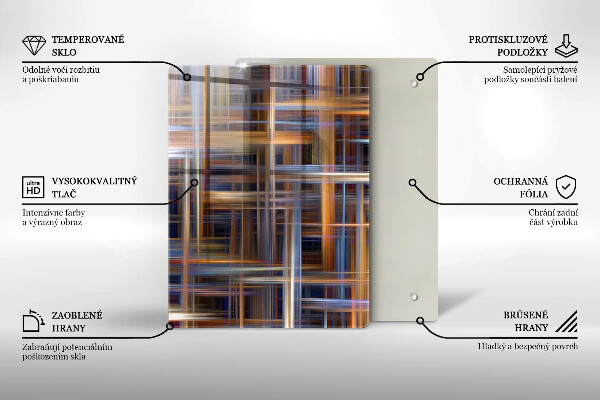 Tábua de vidro Cor amarela