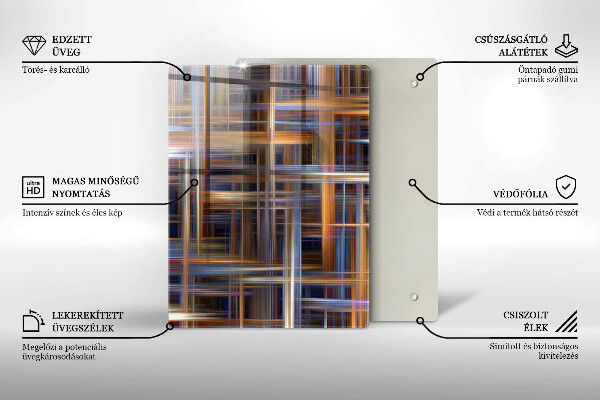 Tábua de vidro Cor amarela