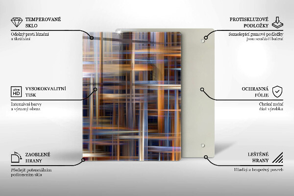 Tábua de vidro Cor amarela