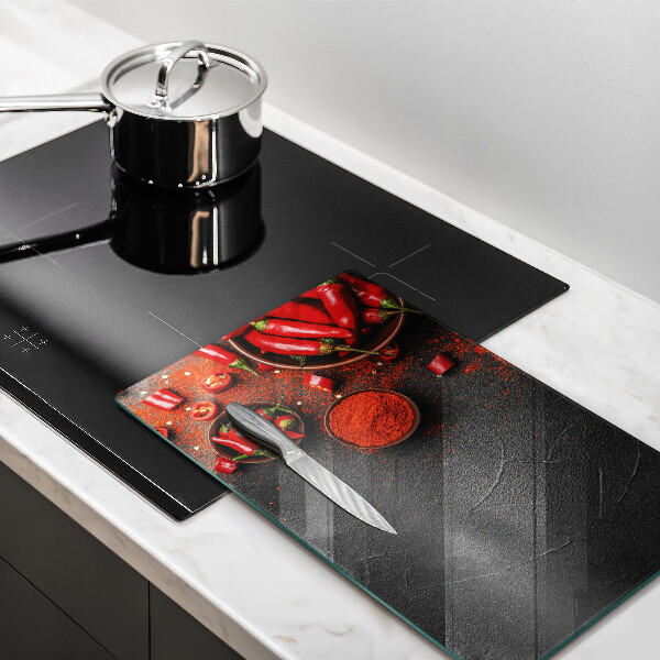 Tábua para cozinha Pimentas vermelhas