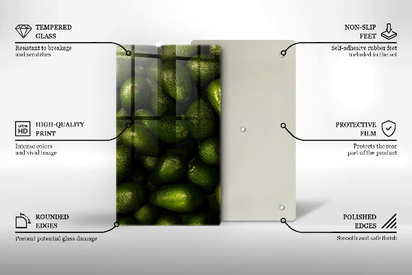 Tábua de cortar Abacate