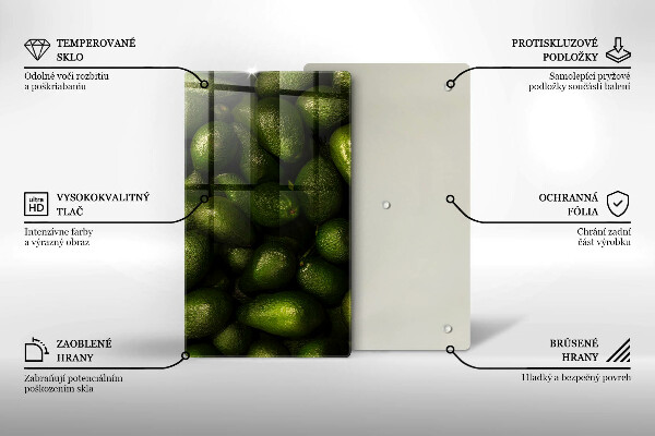 Tábua de cortar Abacate