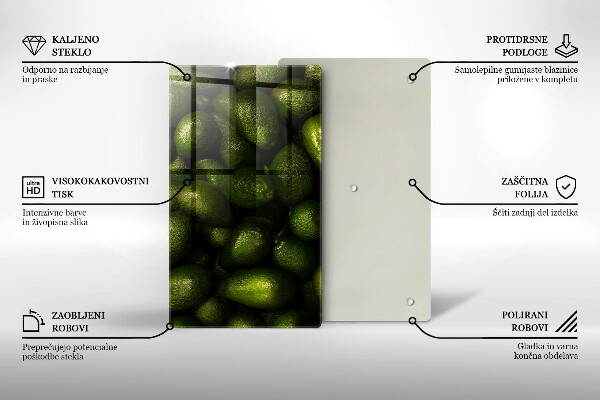 Tábua de cortar Abacate