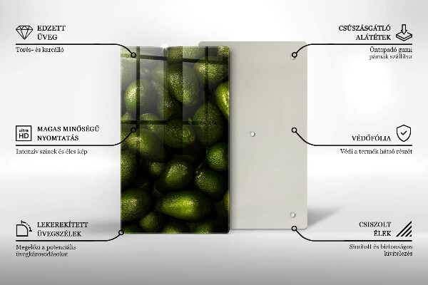 Tábua de cortar Abacate