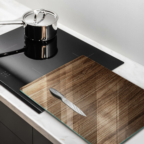 Tábua de corte de vidro Textura de madeira