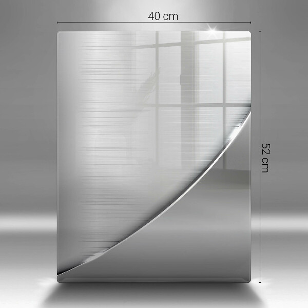 Tábua de cortar de vidro Formas metálicas