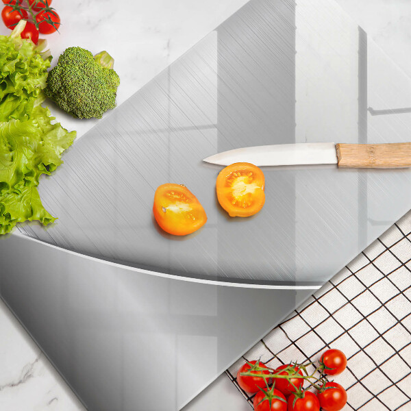 Tábua de cortar de vidro Formas metálicas