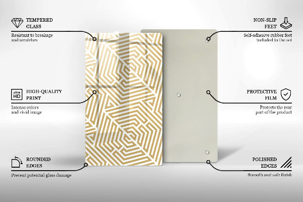 Tábua de cortar Linhas geométricas