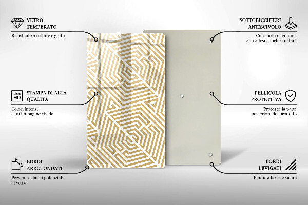 Tábua de cortar Linhas geométricas