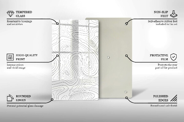 Tábua para corte Formas abstratas