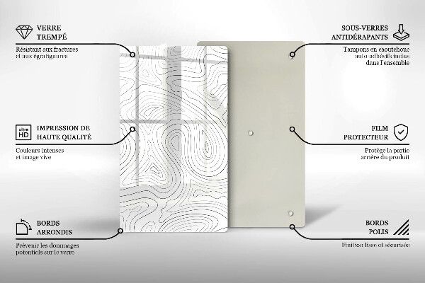 Tábua para corte Formas abstratas