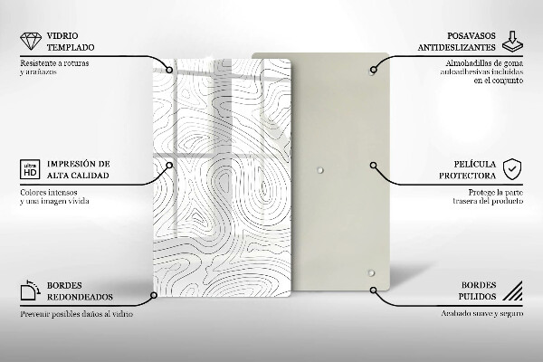 Tábua para corte Formas abstratas