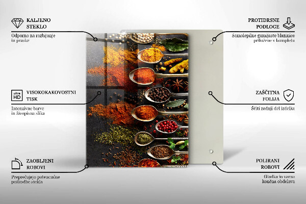 Tábua corte Folhas boho pintadas