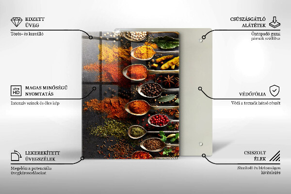 Tábua corte Folhas boho pintadas