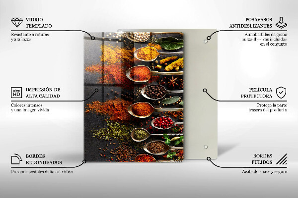 Tábua corte Folhas boho pintadas