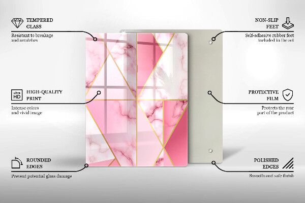 Tábua para cozinha Formas geométricas boho