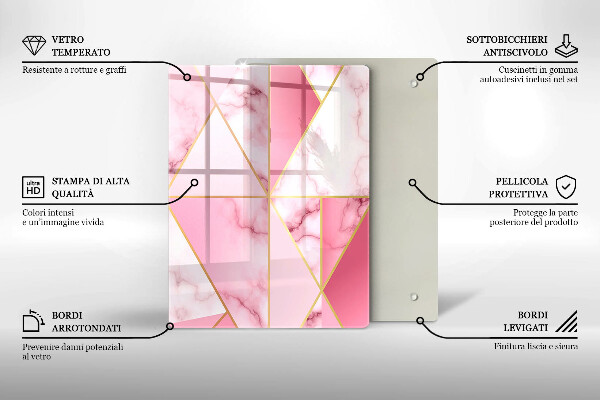 Tábua para cozinha Formas geométricas boho