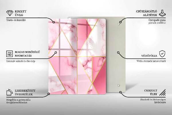 Tábua para cozinha Formas geométricas boho