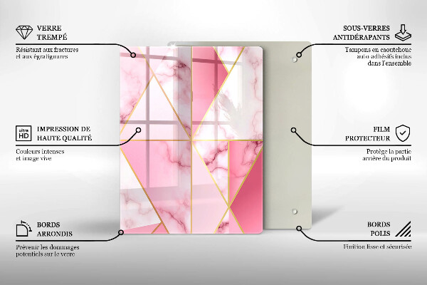 Tábua para cozinha Formas geométricas boho