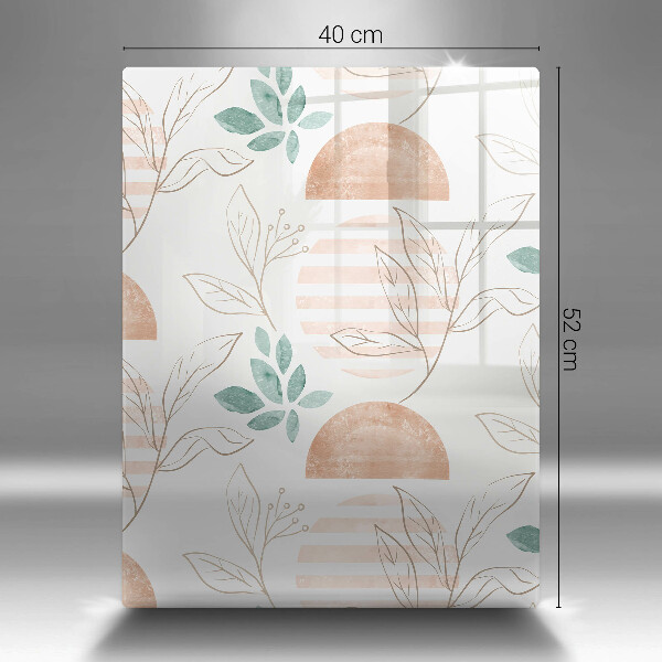 Tábua corte Padrão de folha Boho