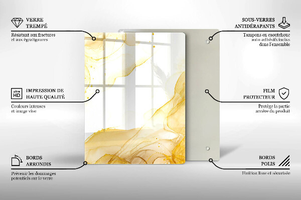 Tábua corte Padrão de folha Boho