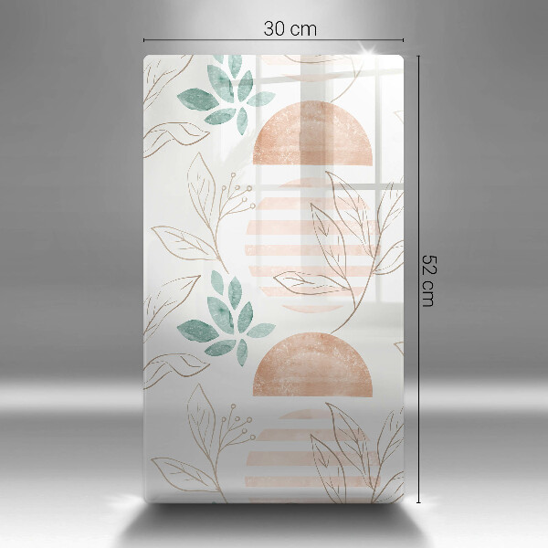 Tábua corte Padrão de folha Boho