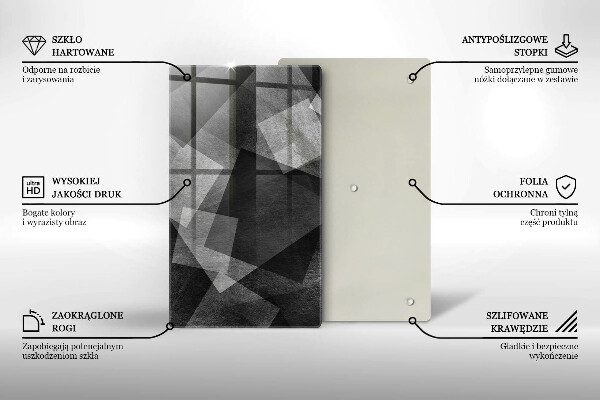 Tábua de cortar alimentos Abstração geométrica