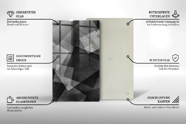 Tábua de cortar alimentos Abstração geométrica