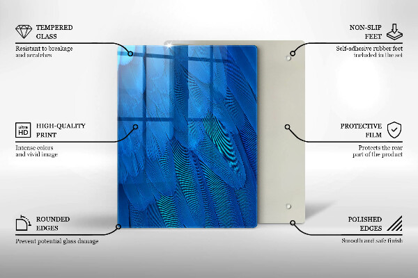 Tábua cozinha Escamas de aquarela