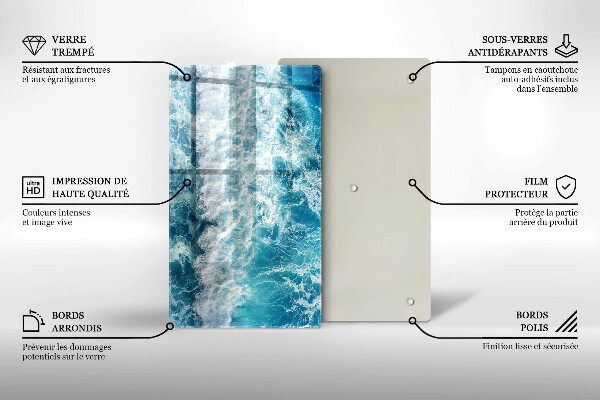 Tábua para corte Ondas do mar