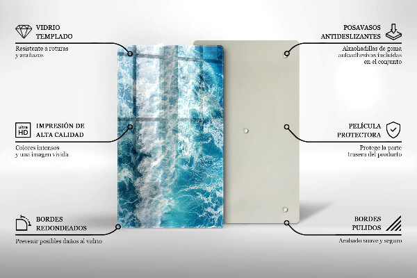 Tábua para corte Ondas do mar