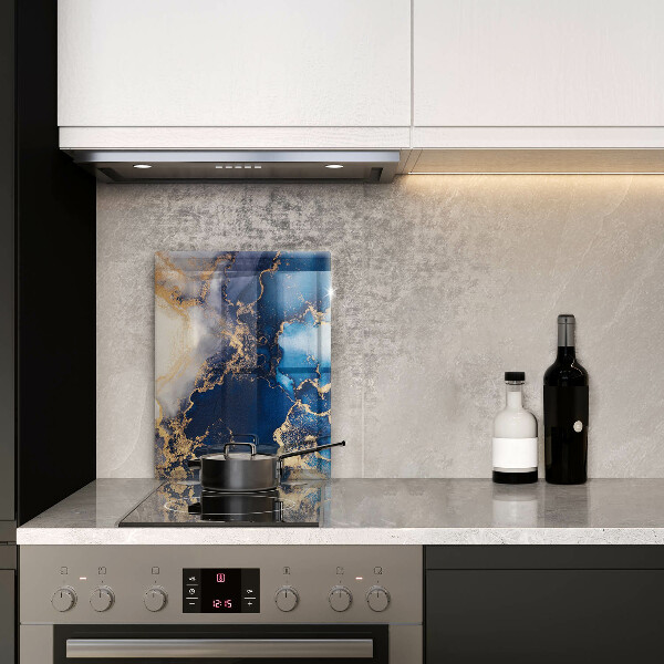 Tábua de cortar de vidro Fundo elegante e dourado