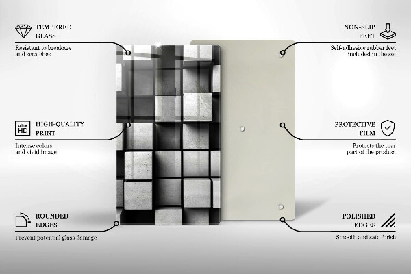 Tábua de cortar alimentos Fundo de geometria 3D