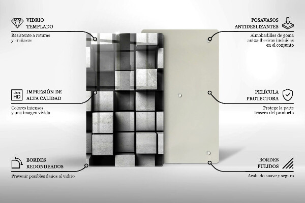 Tábua de cortar alimentos Fundo de geometria 3D